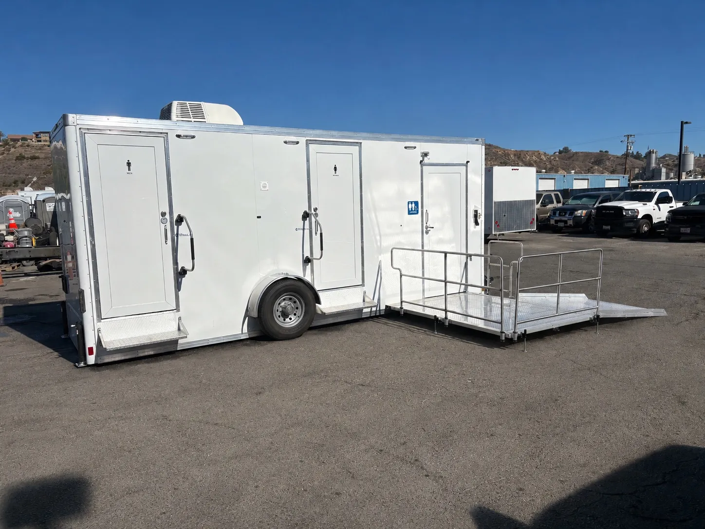 ADA Bathroom Trailer exterior